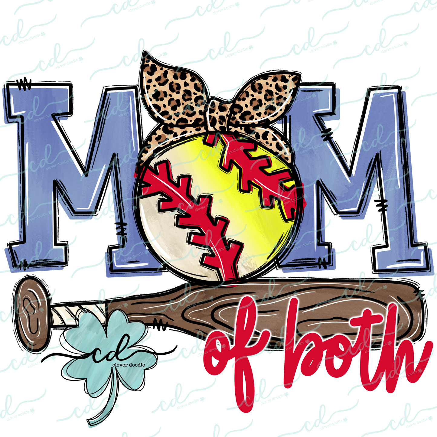 {Mom of Both- Baseball + Softball} - CD