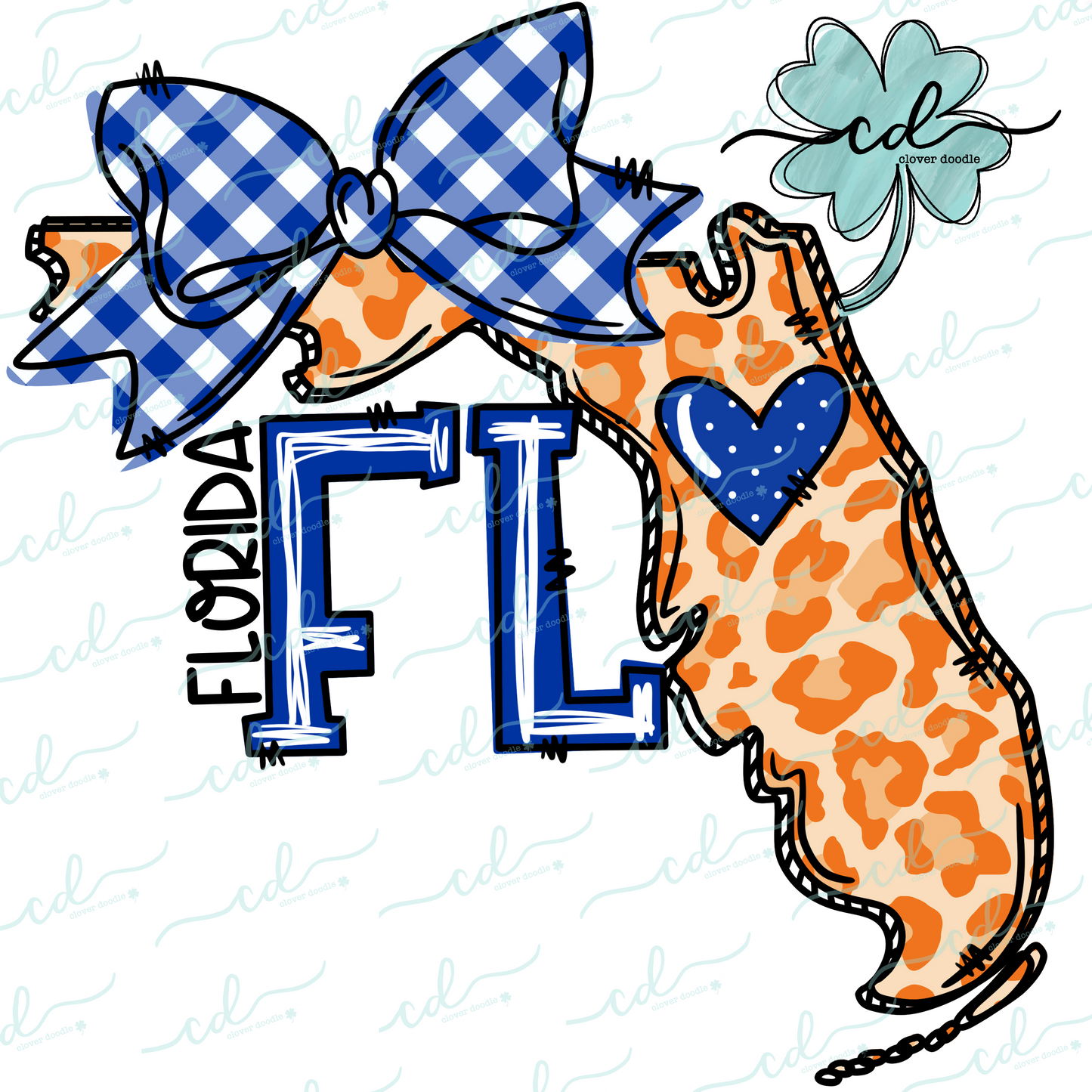 {Doodle State Florida- Blue + Orange} - CD