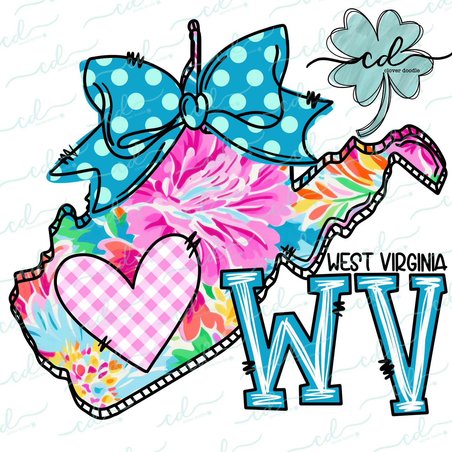 {Doodle State West Virginia- Floral}- CD