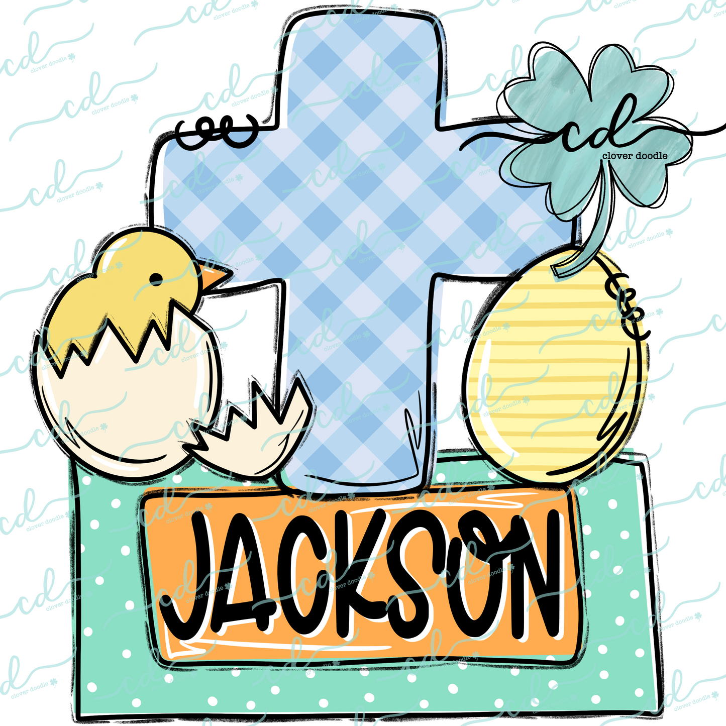 {Easter Cross Trio W/ Nameplate- Boy}- CD