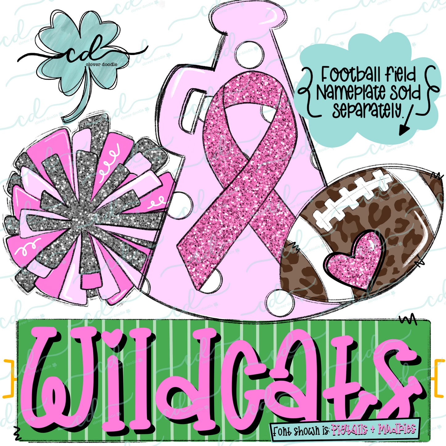 {Football Cheer Trio- Pink Awareness Ribbon} - CD