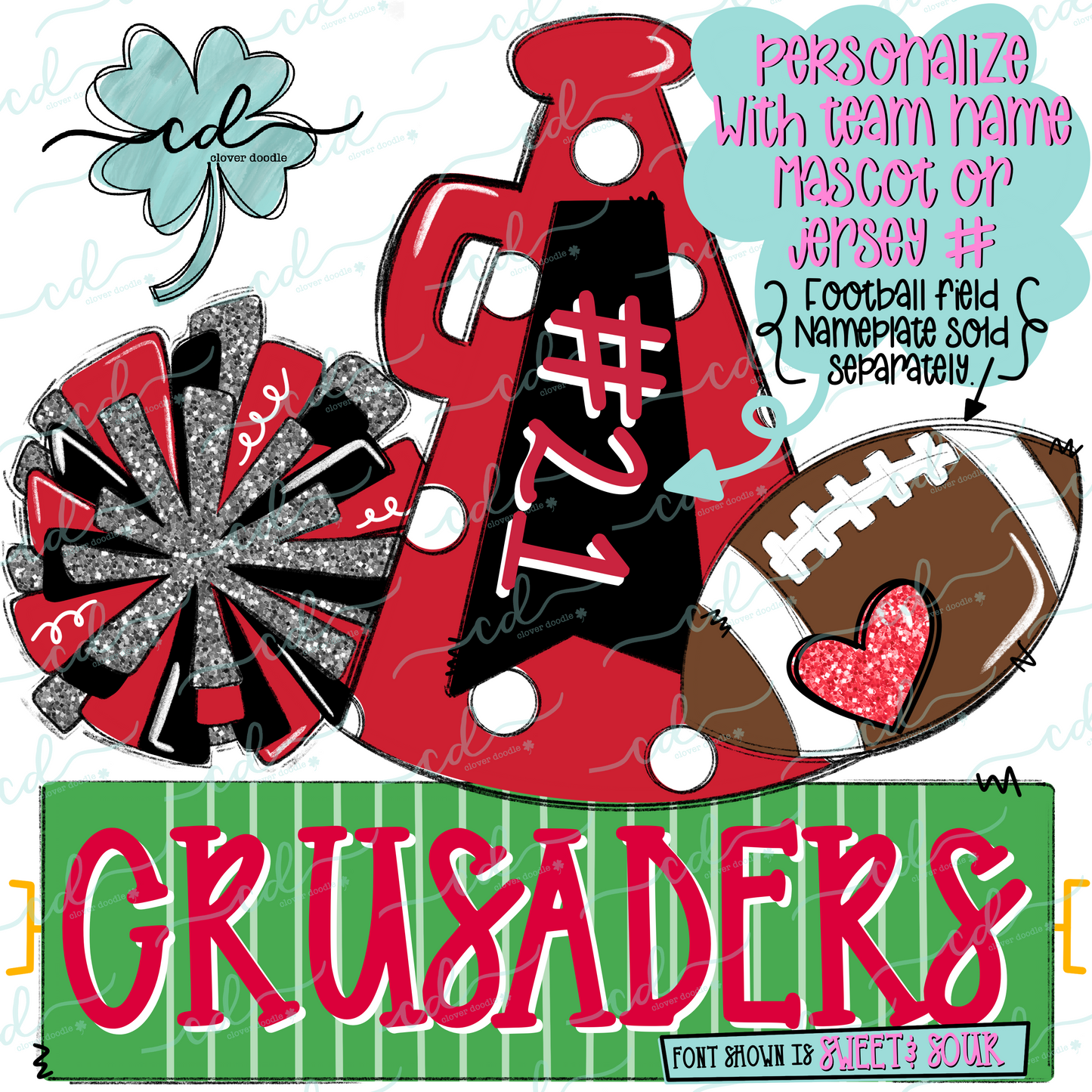 {Football Cheer Trio- Red + Black} - CD