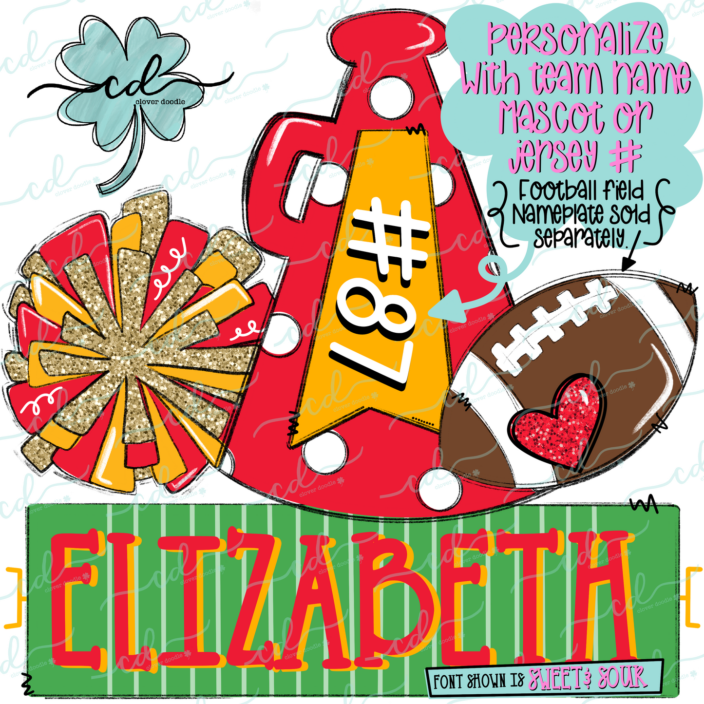 {Football Cheer Trio- Red + Yellow} - CD