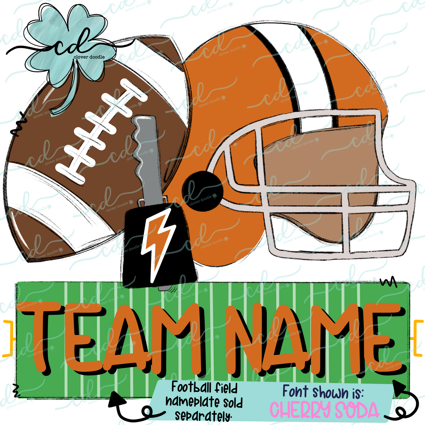 {Football Fan Trio- Boy- Burnt Orange + White} - CD