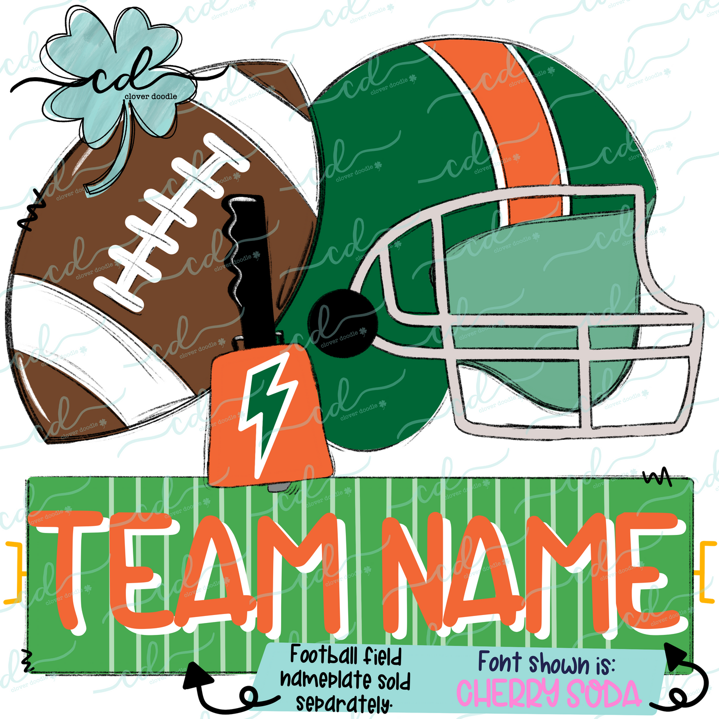 {Football Fan Trio- Boy- Green + Orange} - CD