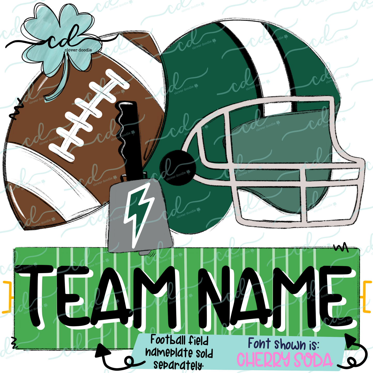 {Football Fan Trio- Boy- Green + White} - CD