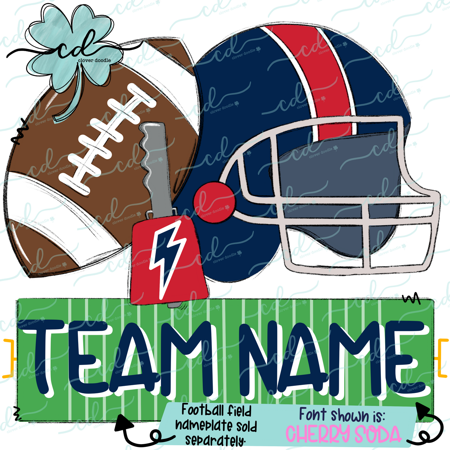 {Football Fan Trio- Boy- Navy Blue + Red} - CD