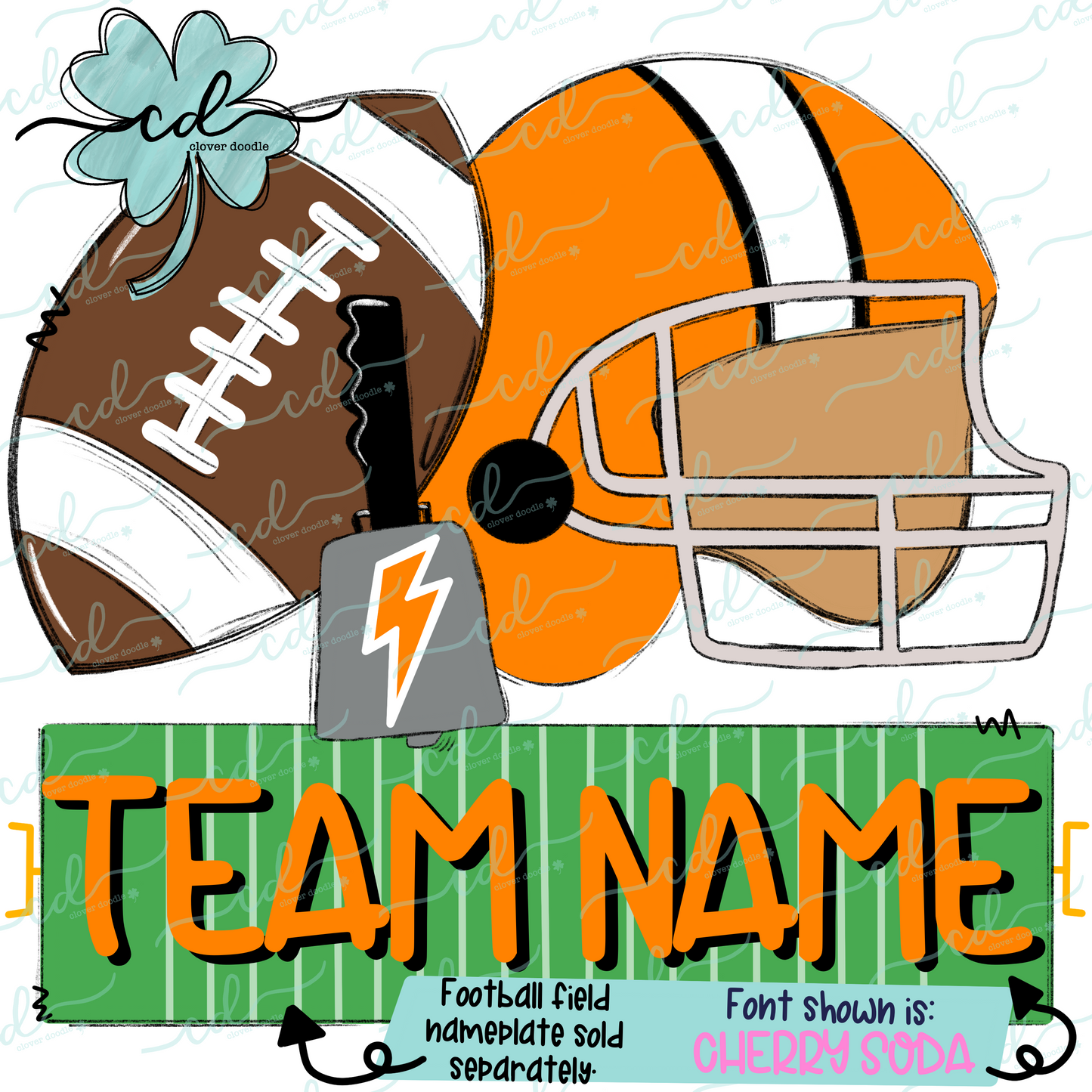 {Football Fan Trio- Boy- Orange + White} - CD