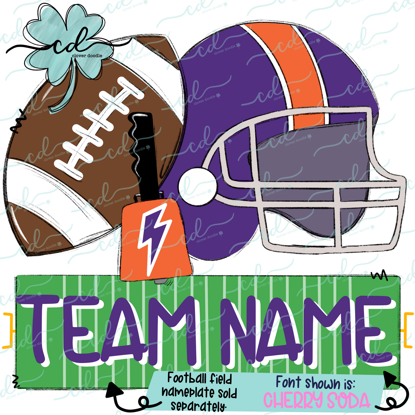 {Football Fan Trio- Boy- Purple + Orange} - CD