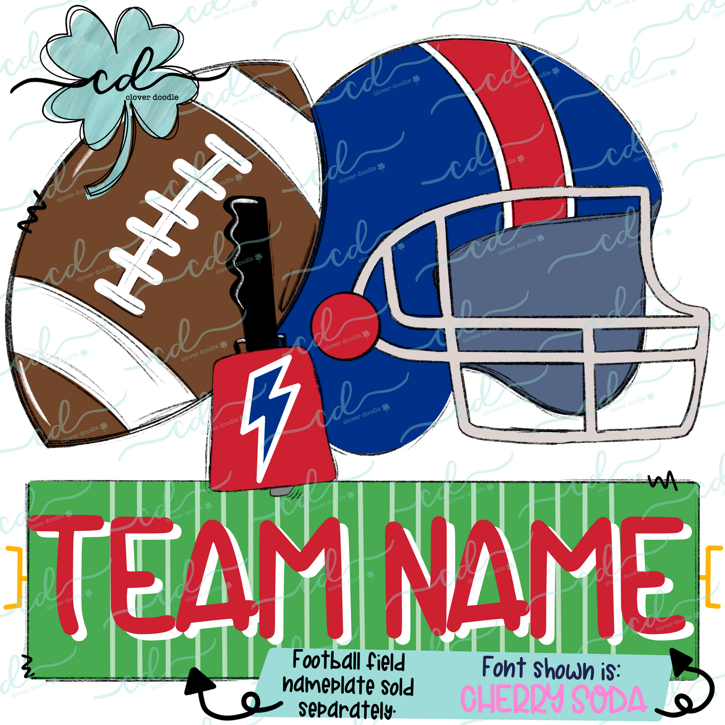 {Football Fan Trio- Boy- Royal Blue + Red} - CD