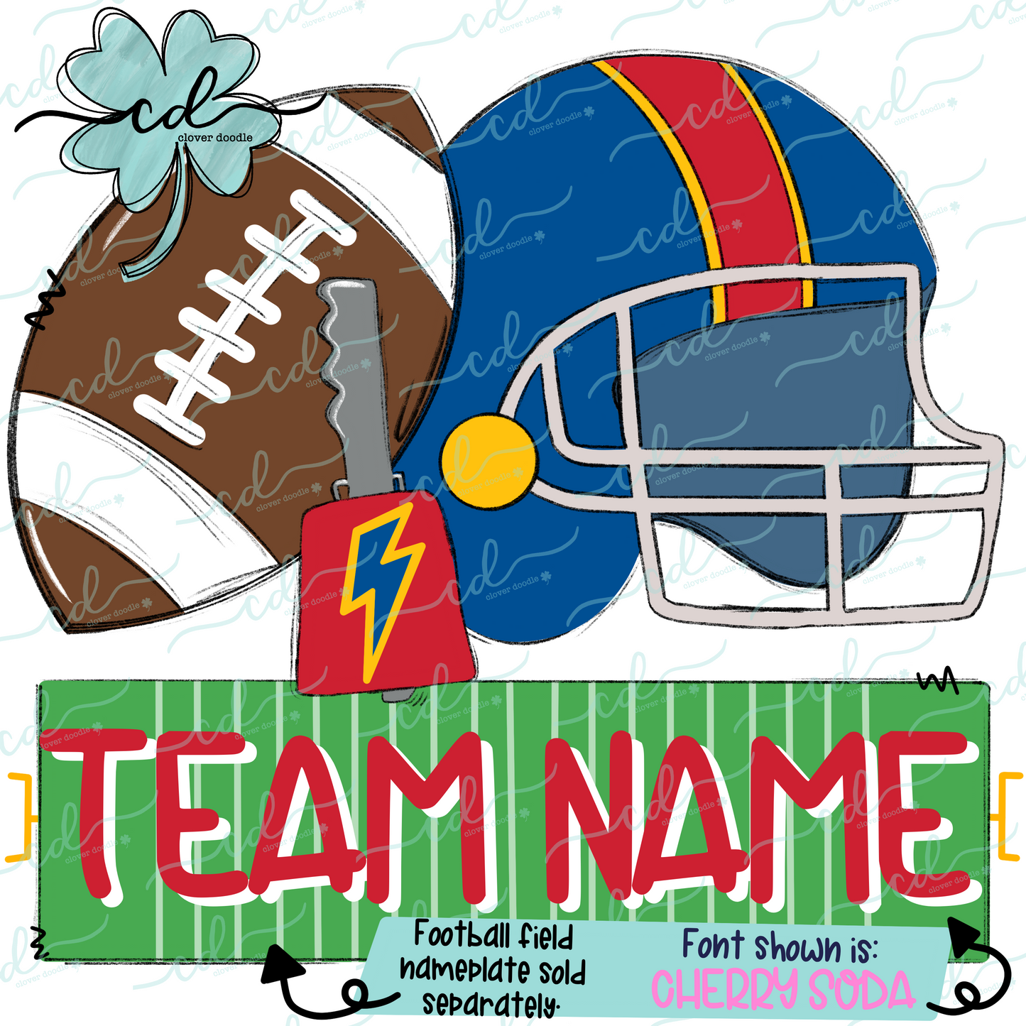 {Football Fan Trio- Boy- Royal Blue, Gold + Red} - CD