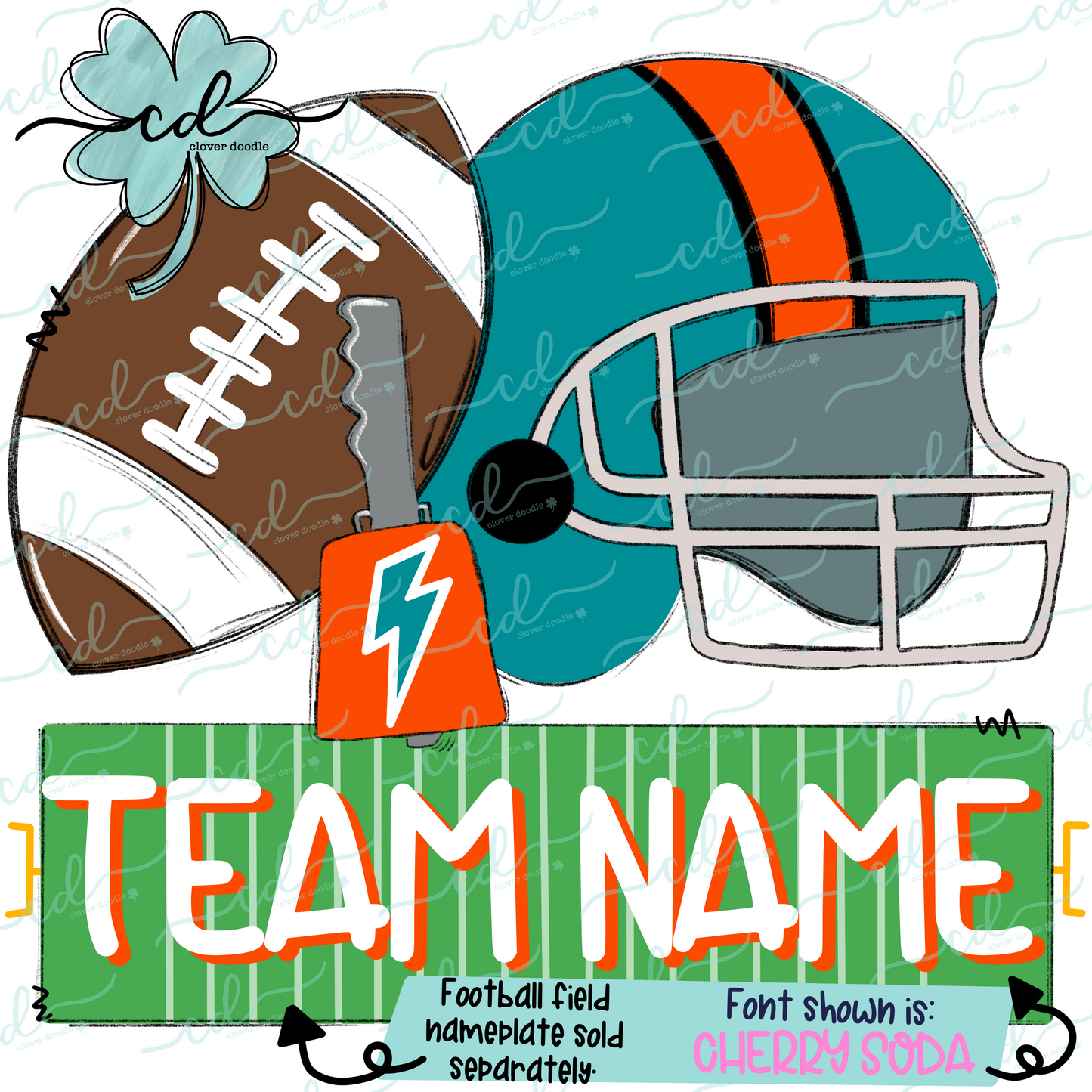 {Football Fan Trio- Boy- Teal + Orange} - CD