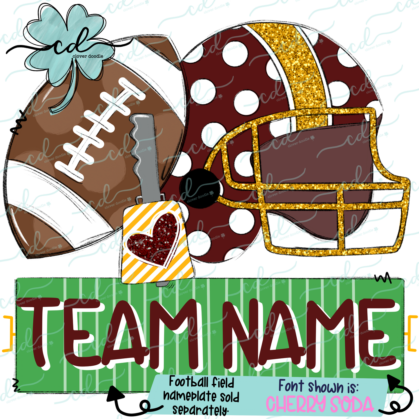 {Football Fan Trio- Girl- Burgundy + Gold} - CD