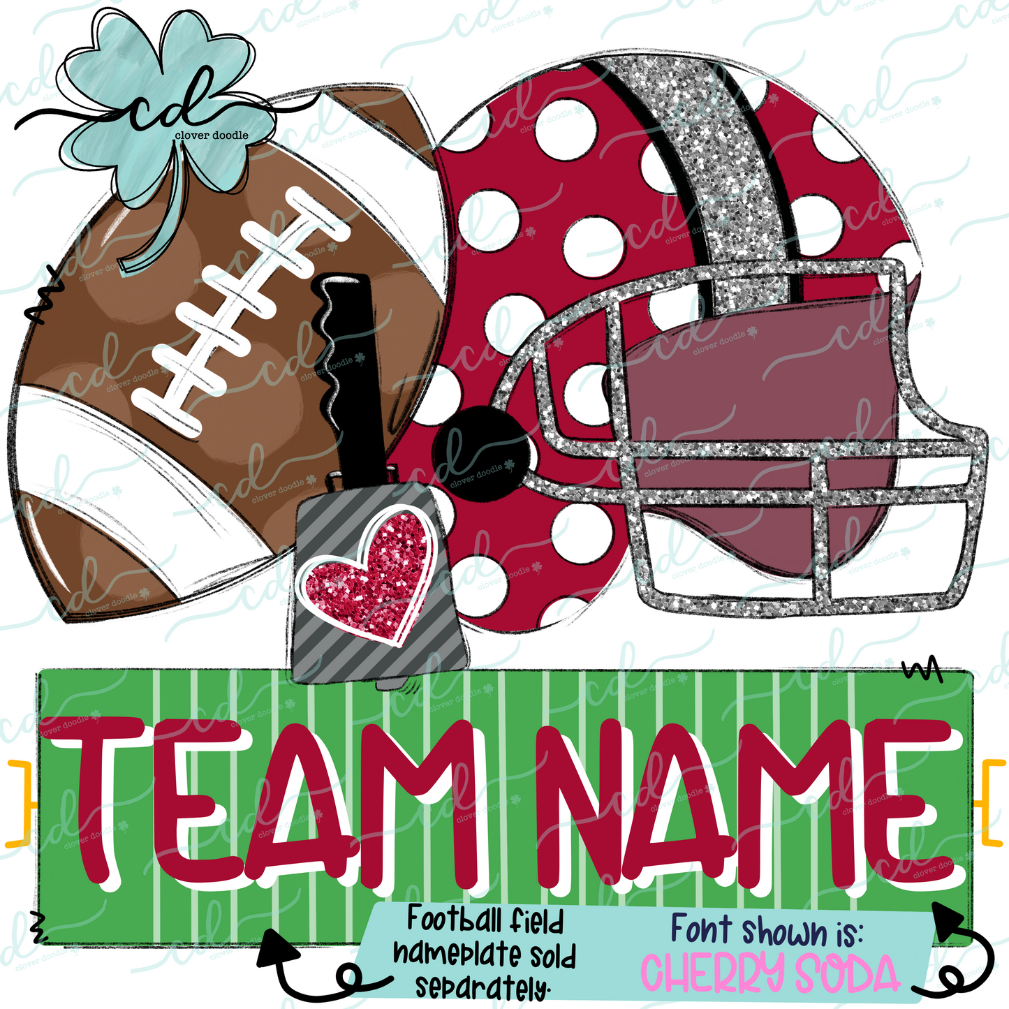 {Football Fan Trio- Girl- Crimson + Gray} - CD