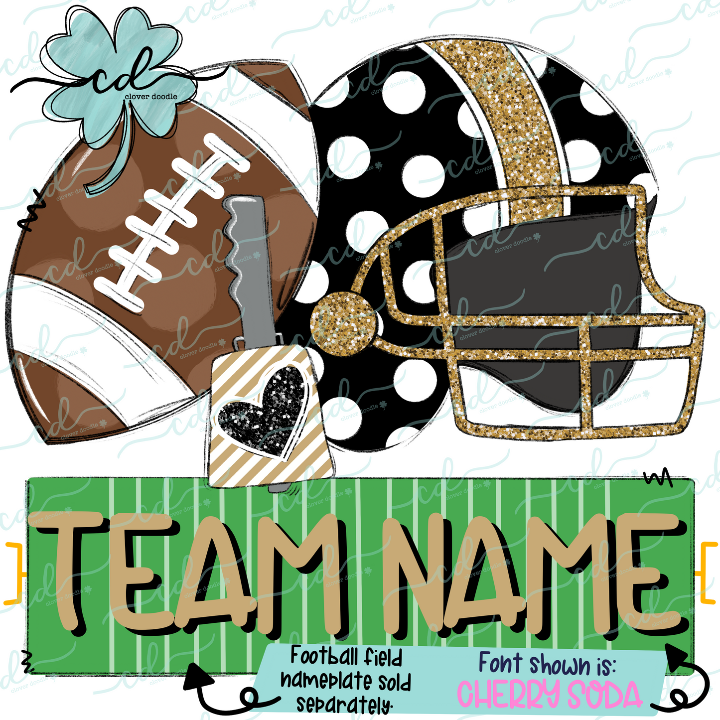 {Football Fan Trio- Girl- Gold + Black} - CD