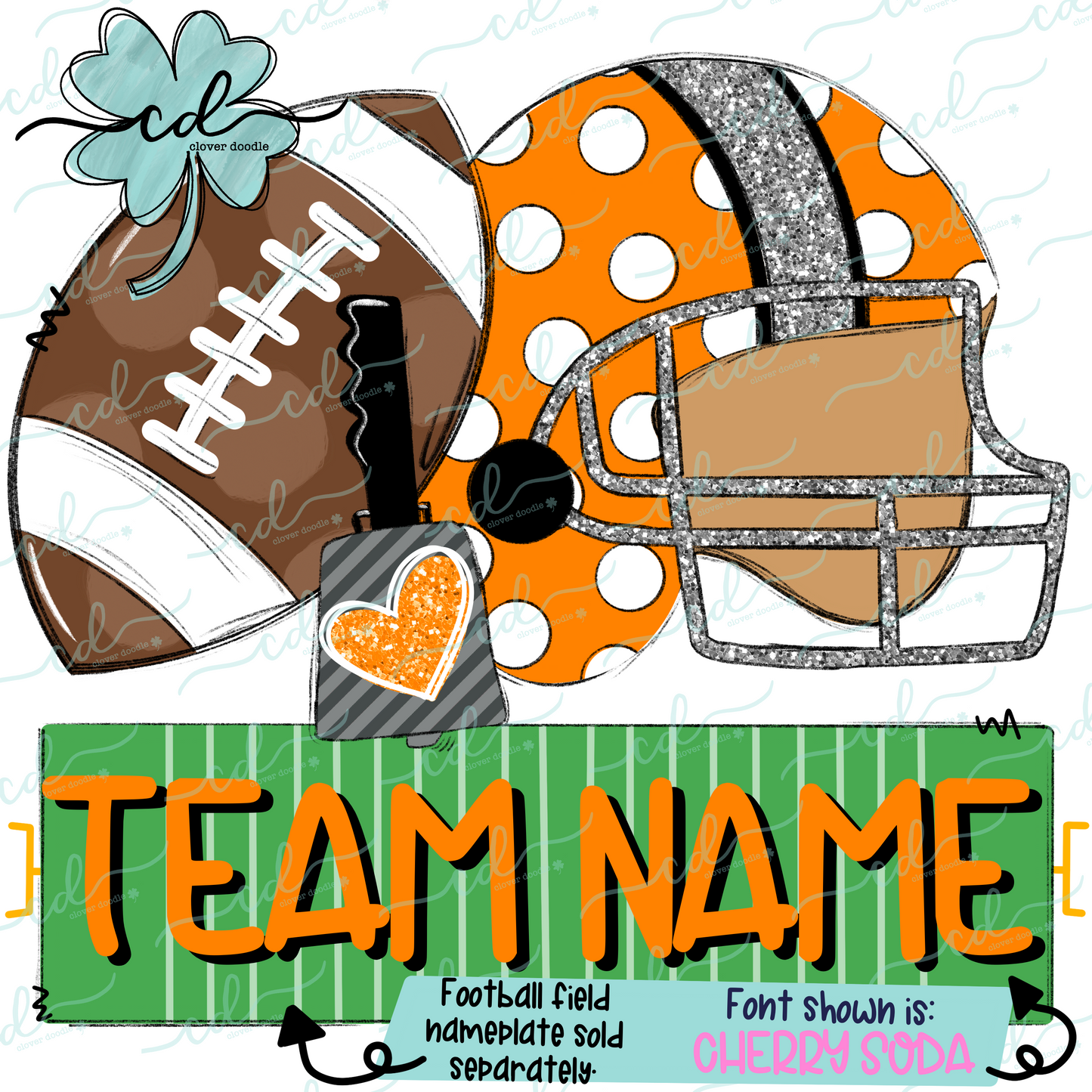 {Football Fan Trio- Girl- Orange + White} - CD