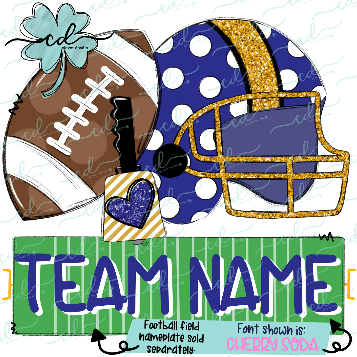 {Football Fan Trio- Girl- Purple + Black} - CD