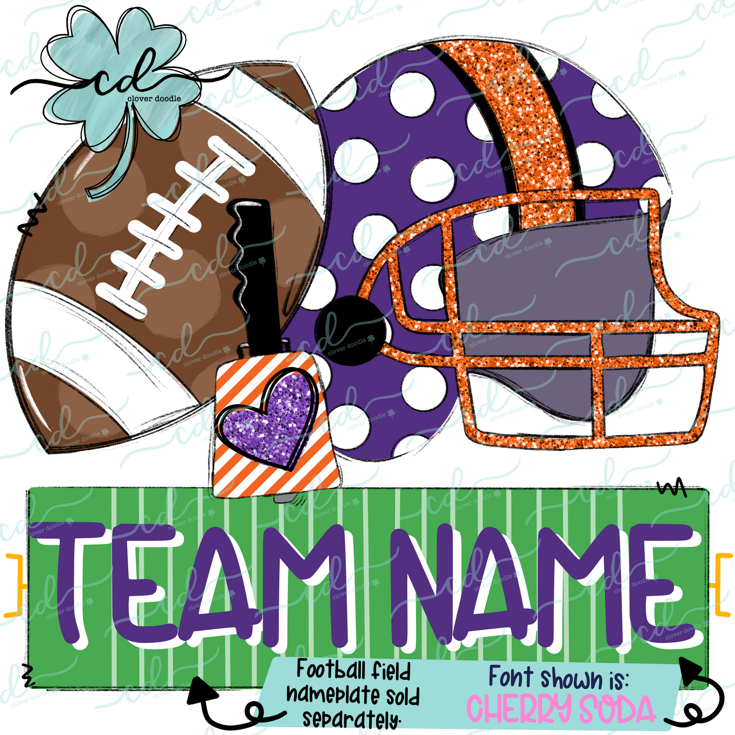 {Football Fan Trio- Girl- Purple + Orange} - CD