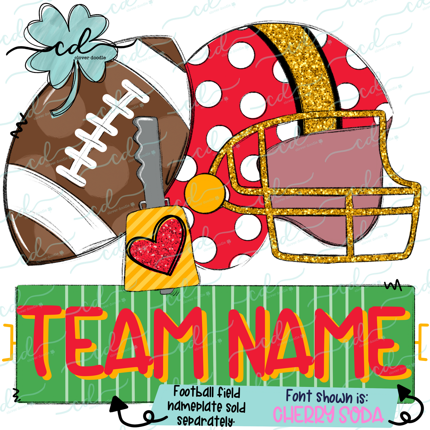 {Football Fan Trio- Girl- Red + Yellow} - CD