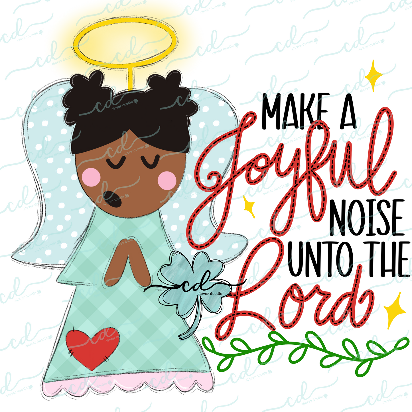 {Make A Joyful Noise Angel- Black Hair} - CD