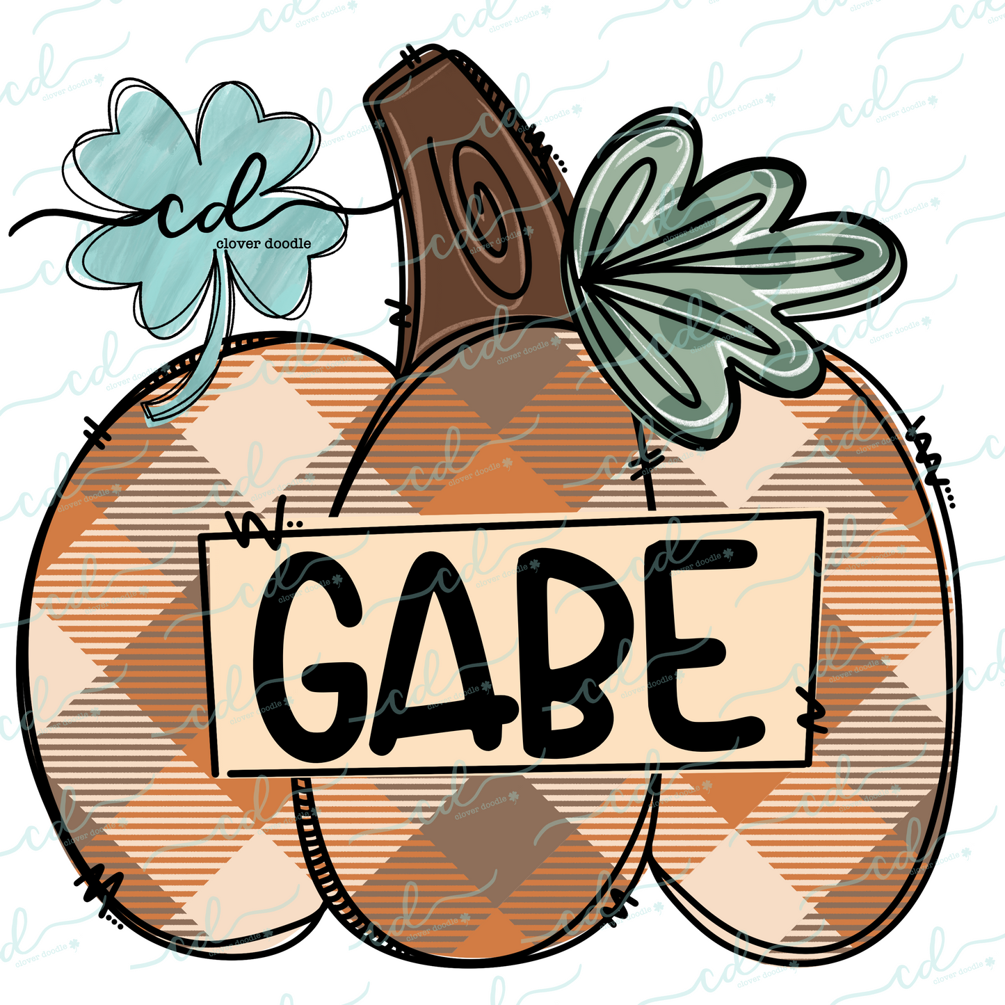 {Quirky Pumpkin- Orange Plaid W/Nameplate} - CD