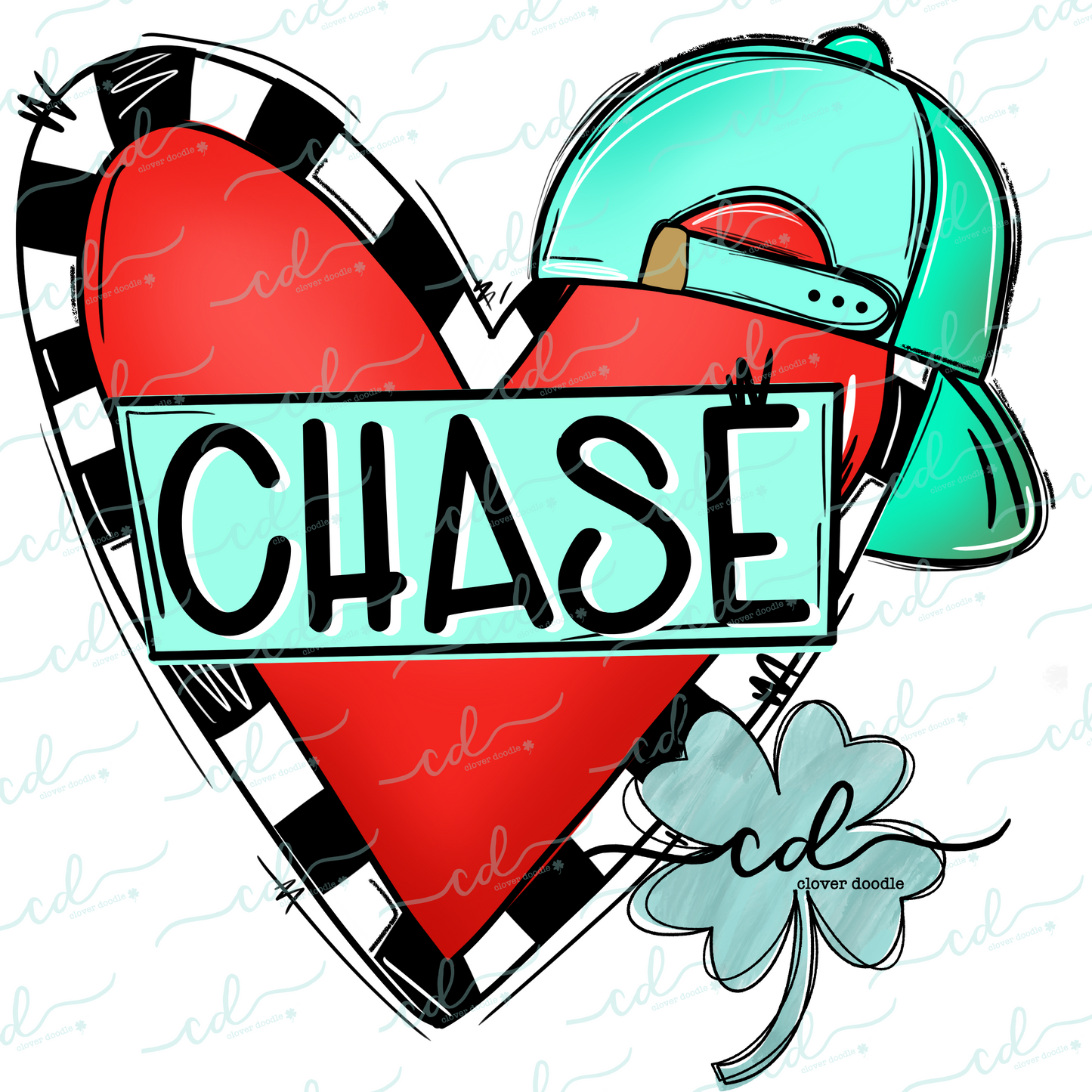 {Valentine Heart W/ Ball Cap +Nameplate} - CD