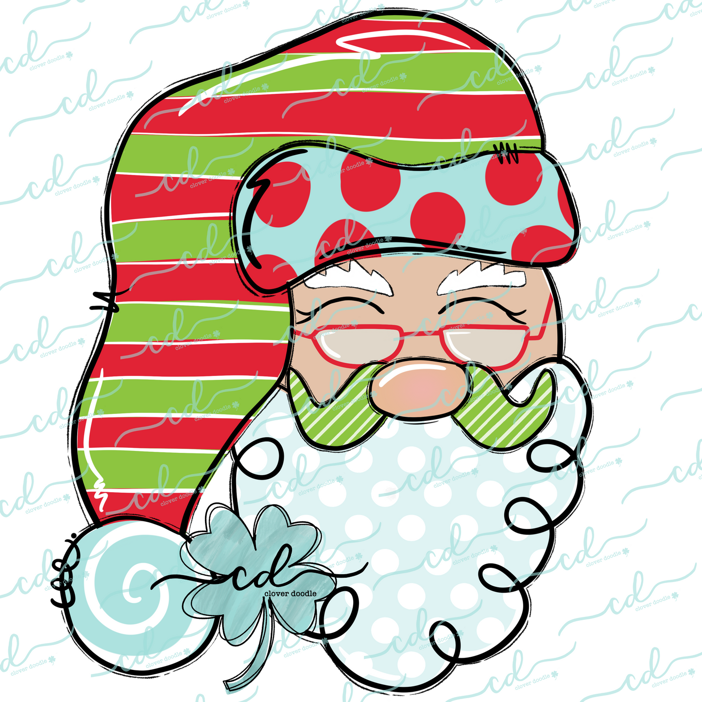 {Whimsy Peppermint Santa}- CD