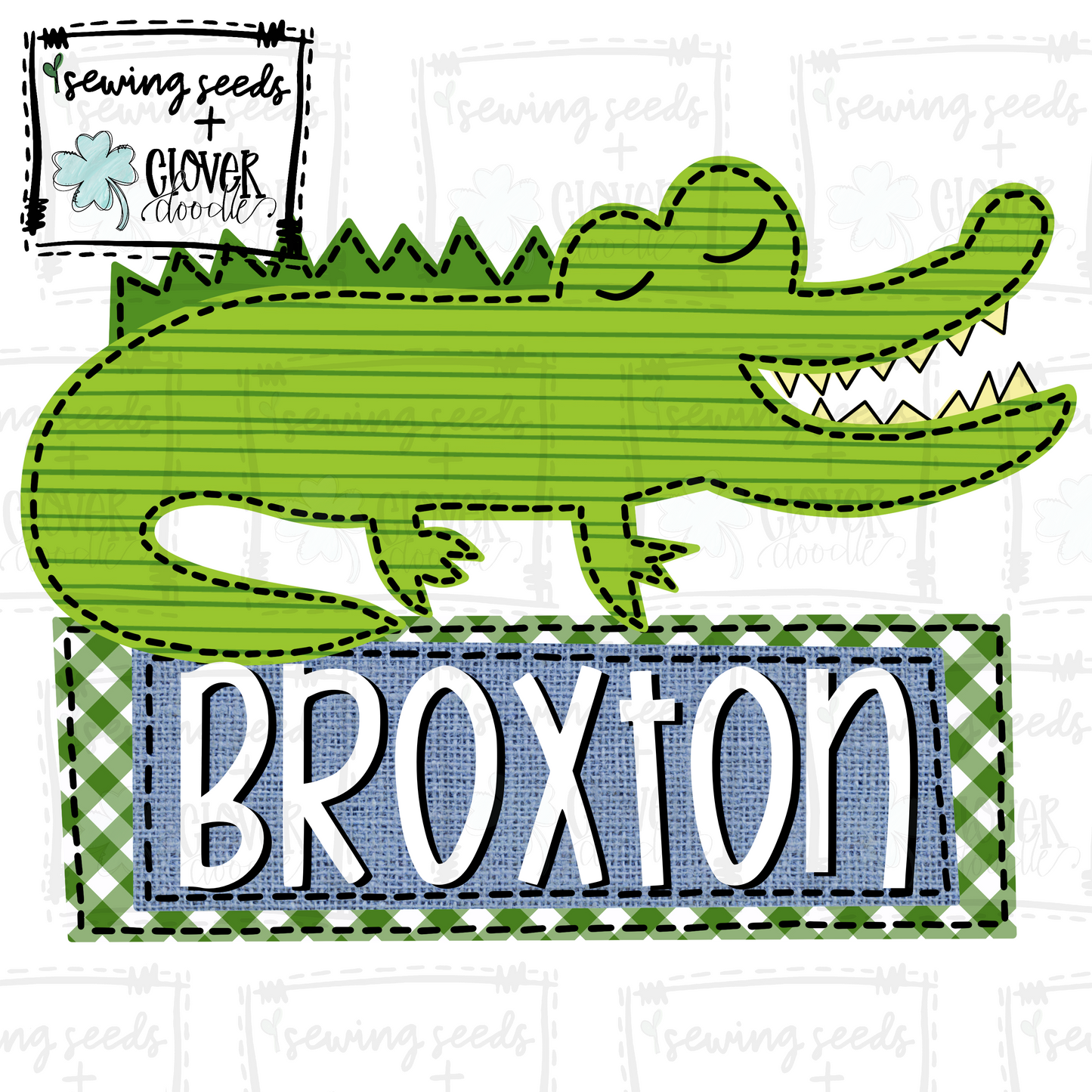 {Alligator With Nameplate} SS+CD