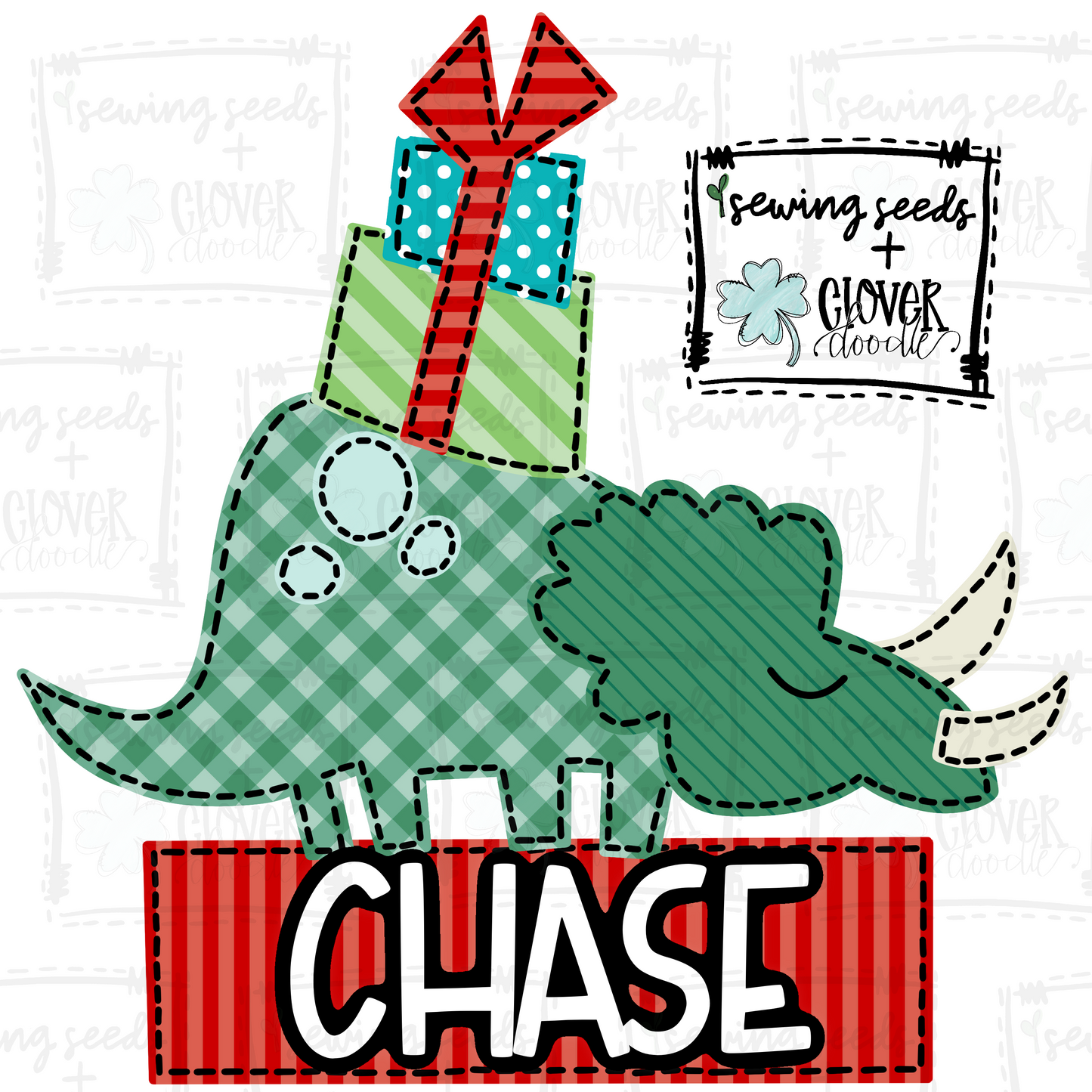 {Dinosaur W/Christmas Presents} SS+CD