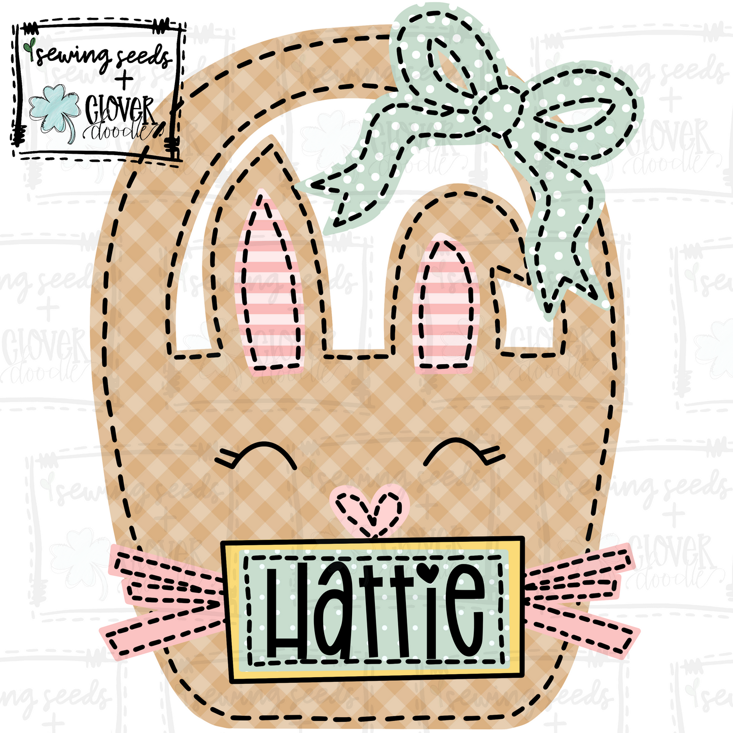 {Easter Bunny Basket- Girl} SS+CD