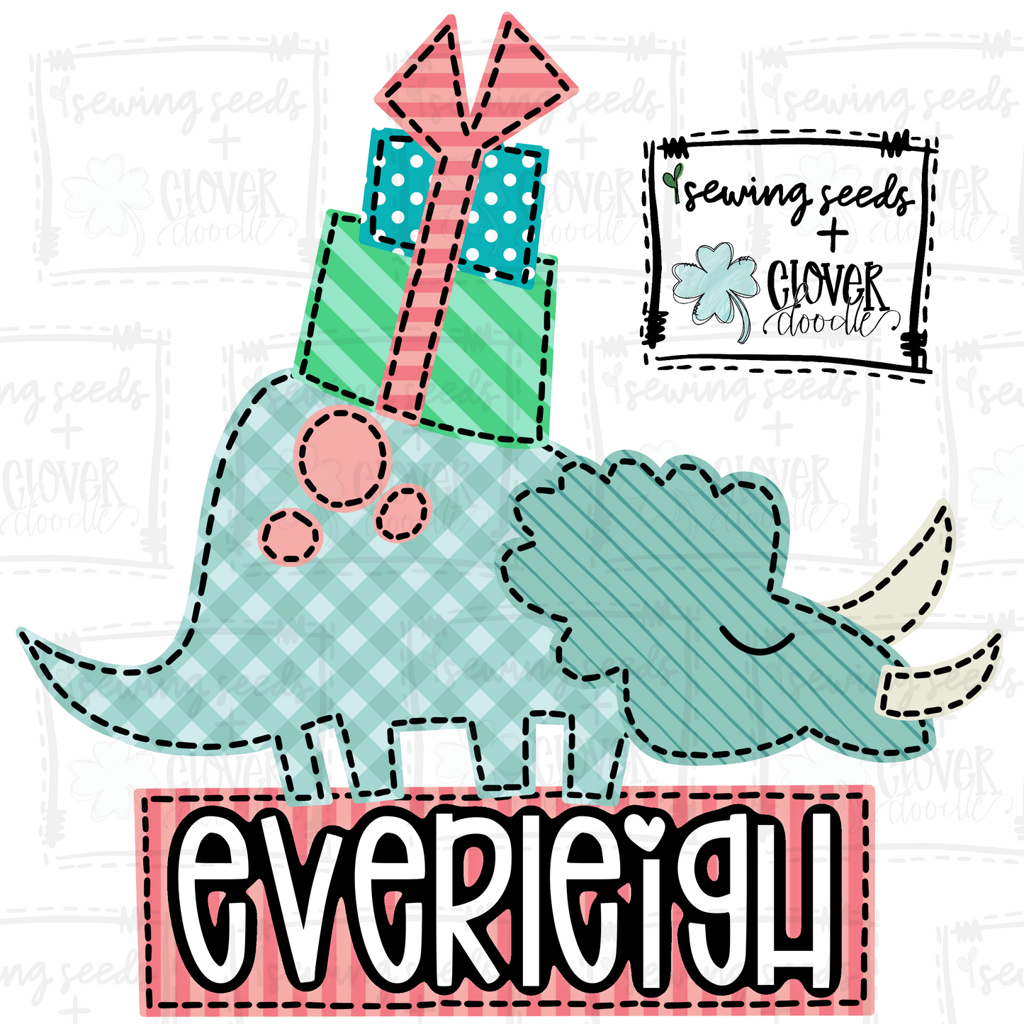 {Dinosaur W/ Presents- Girly} SS+CD