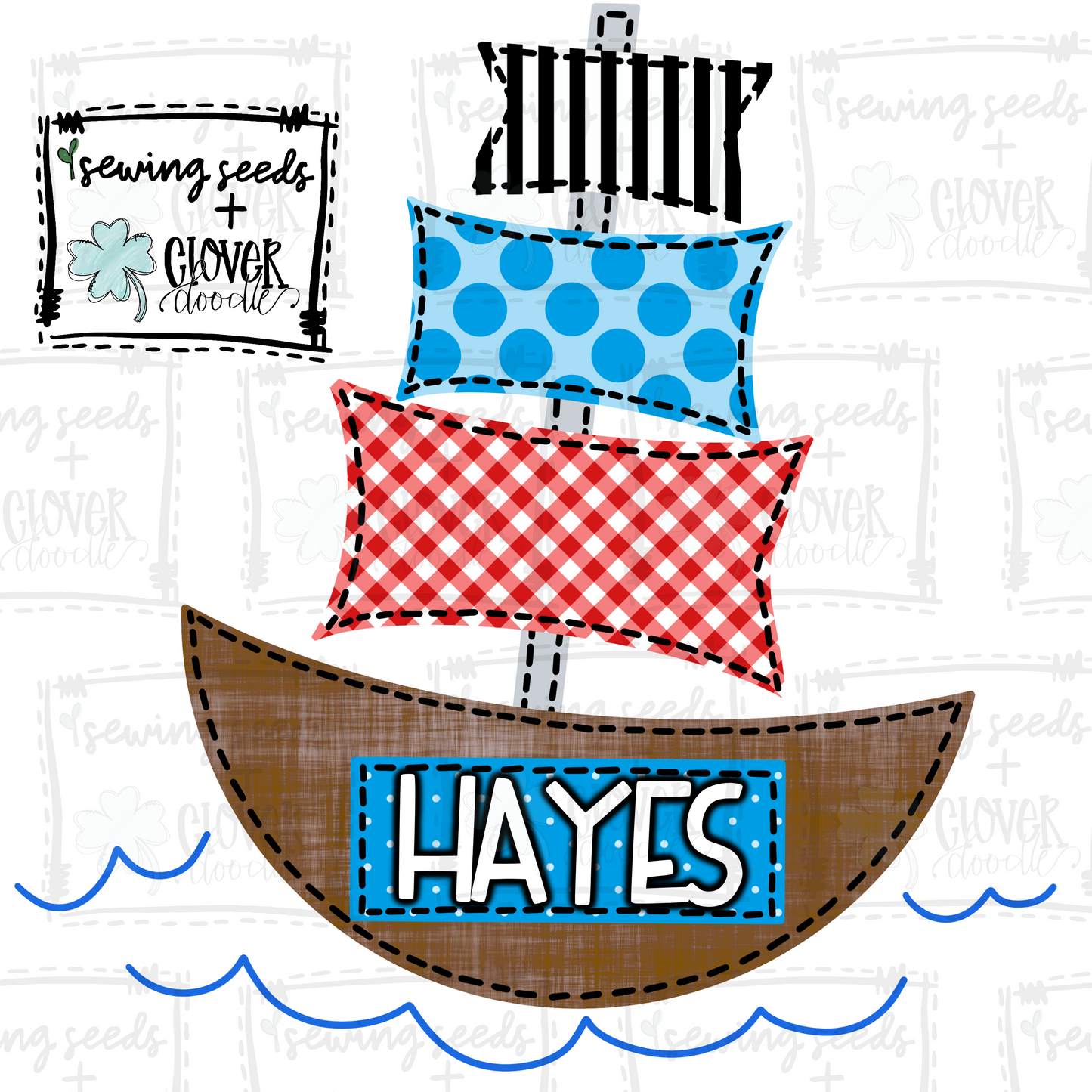 {Pirate Ship With Nameplate} SS+CD