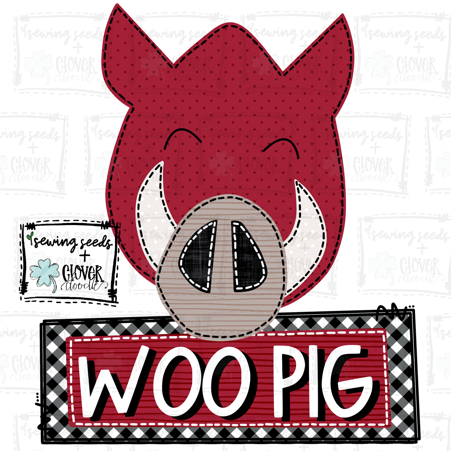 {Razorback Hog- Boy W/Nameplate} SS+CD