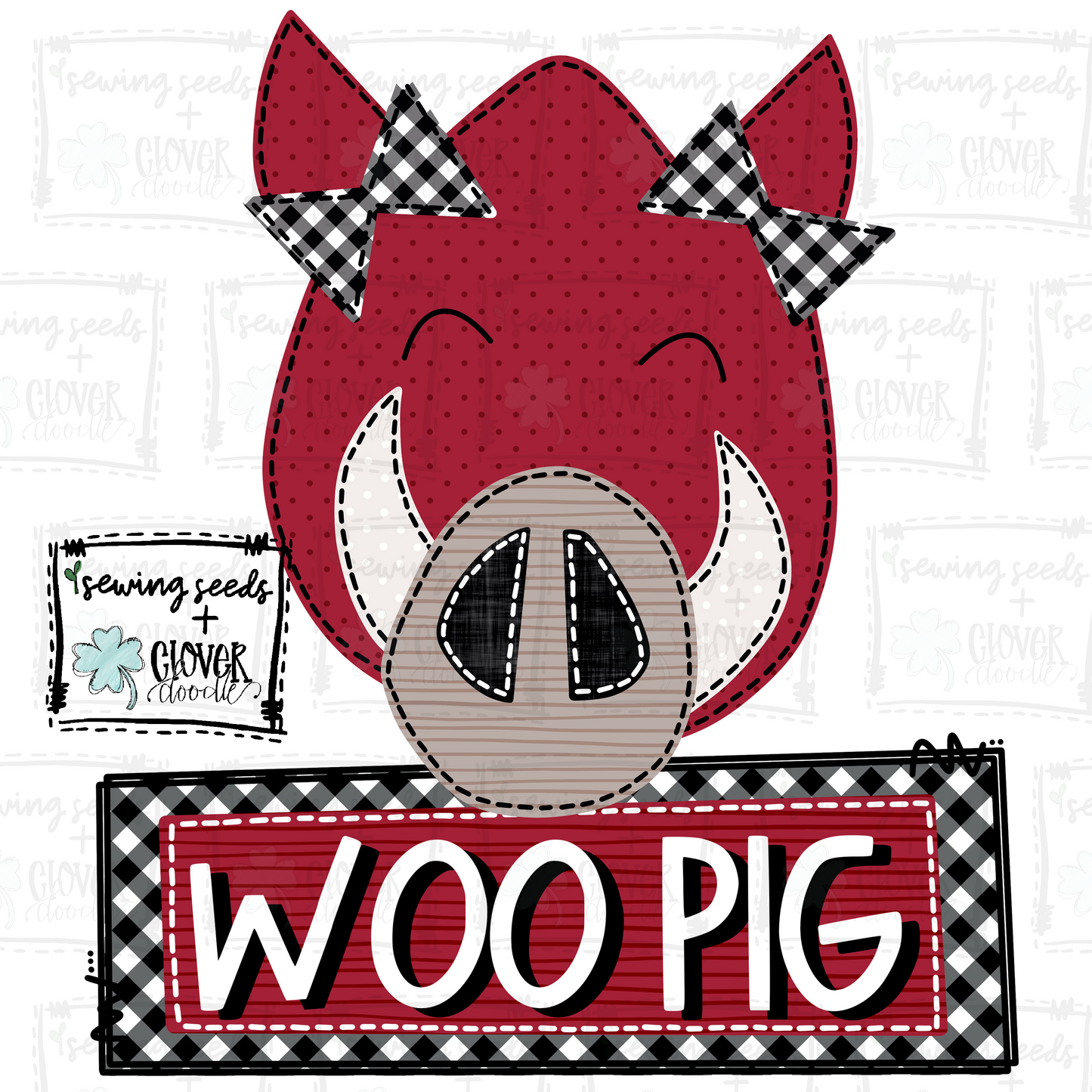 {Razorback Hog- Girl W/Nameplate} SS+CD