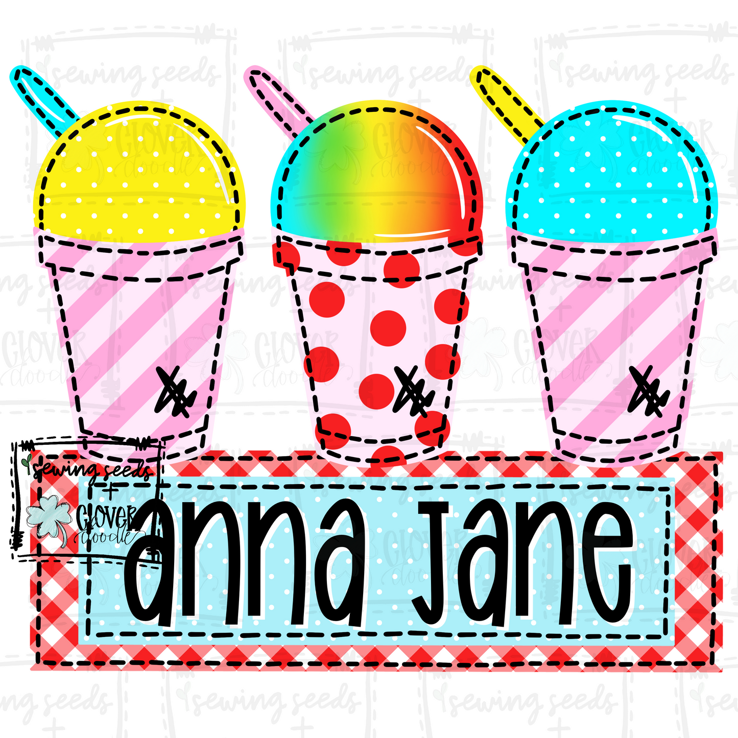 {Snowball Trio W/Nameplate- Girl} SS+CD