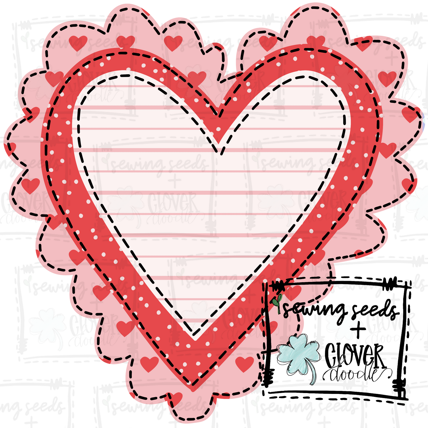 {Triple Scalloped Valentine Heart} SS+CD