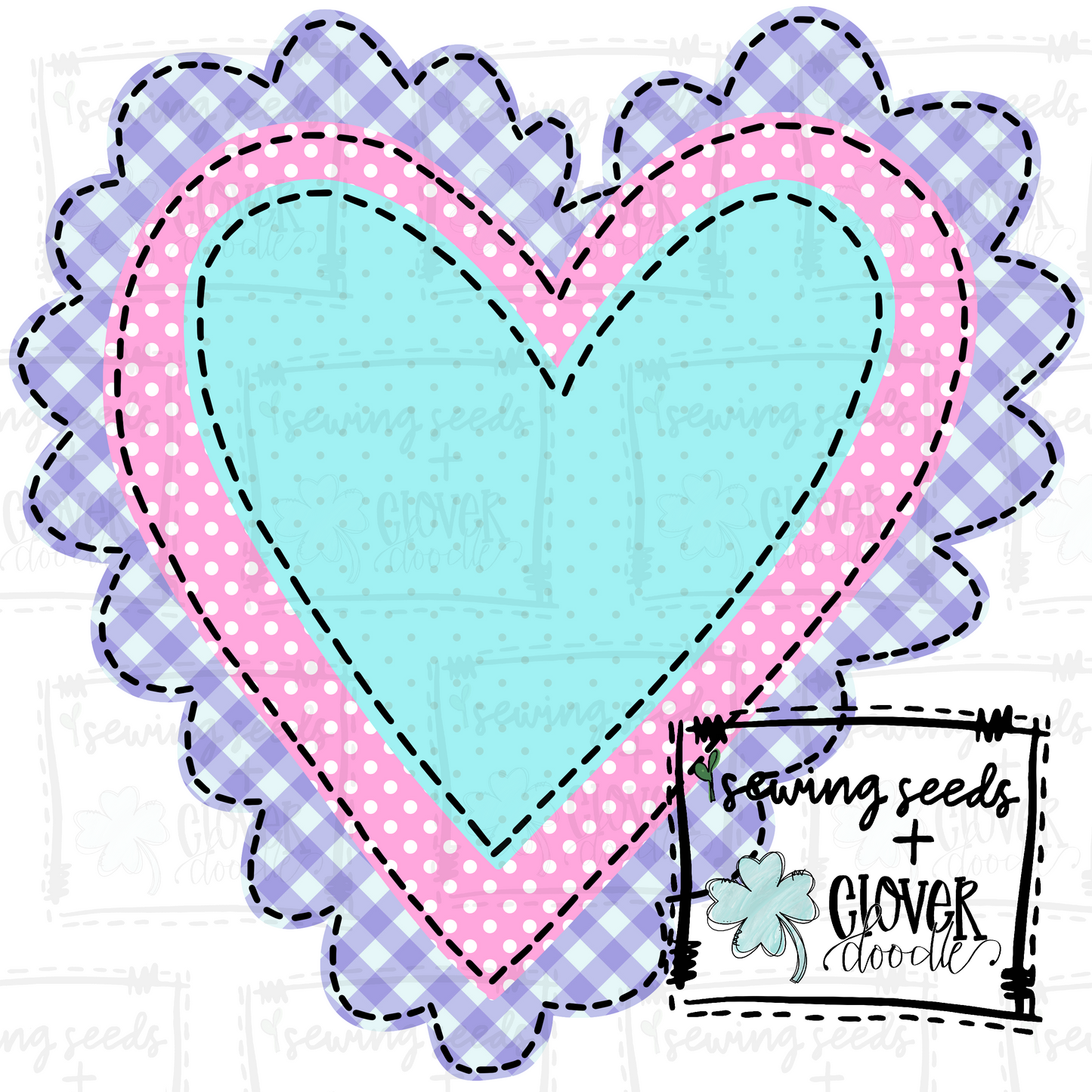 {Triple Scalloped Valentine Heart- Pastels} SS+CD