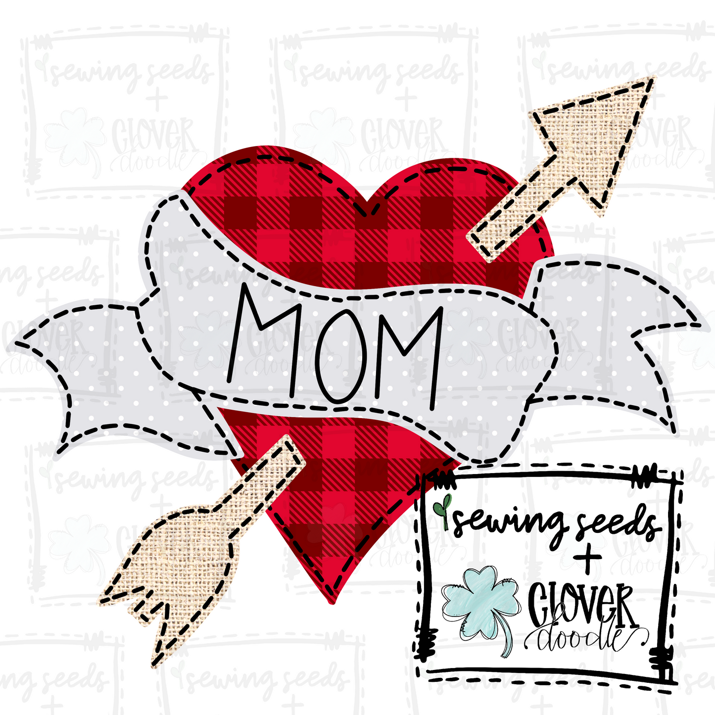 {Valentine Heart Mom Tattoo} SS+CD