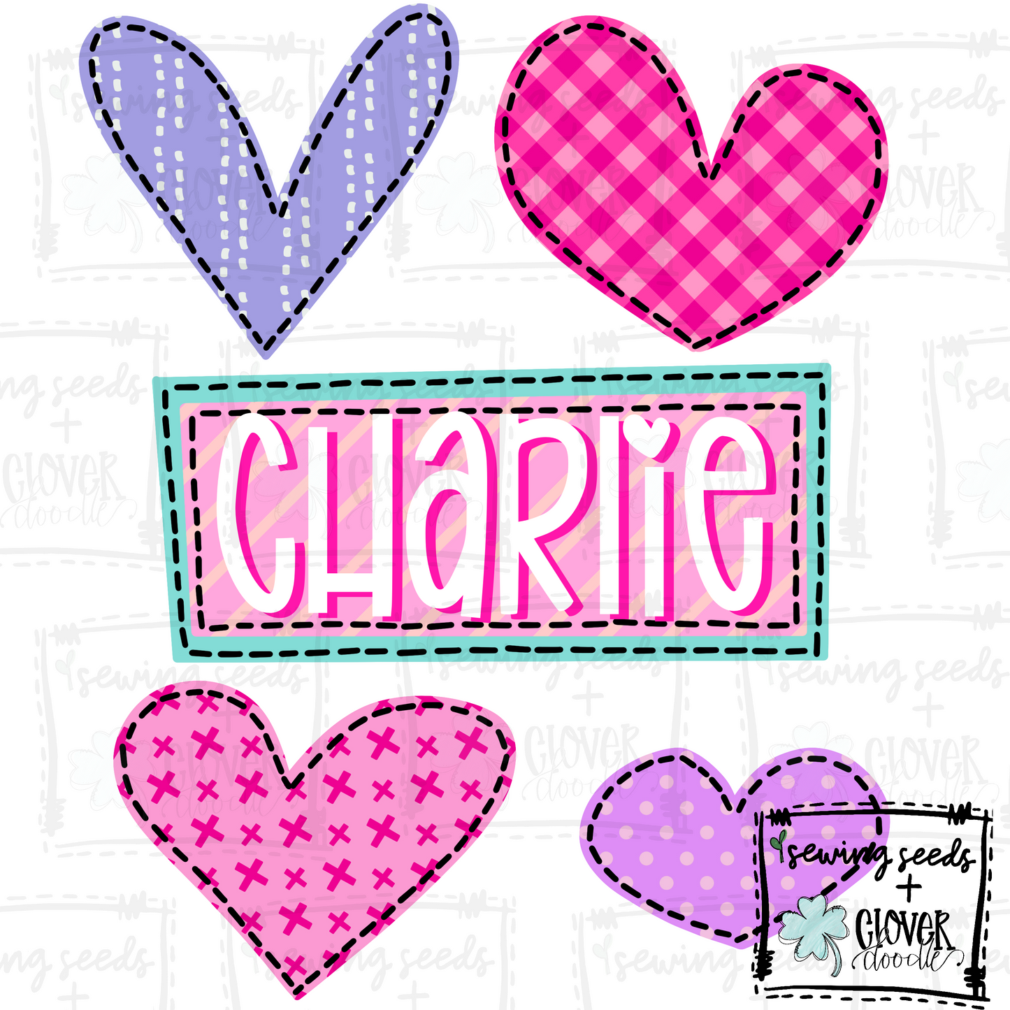 {Valentine Hearts W/Nameplate} SS+CD