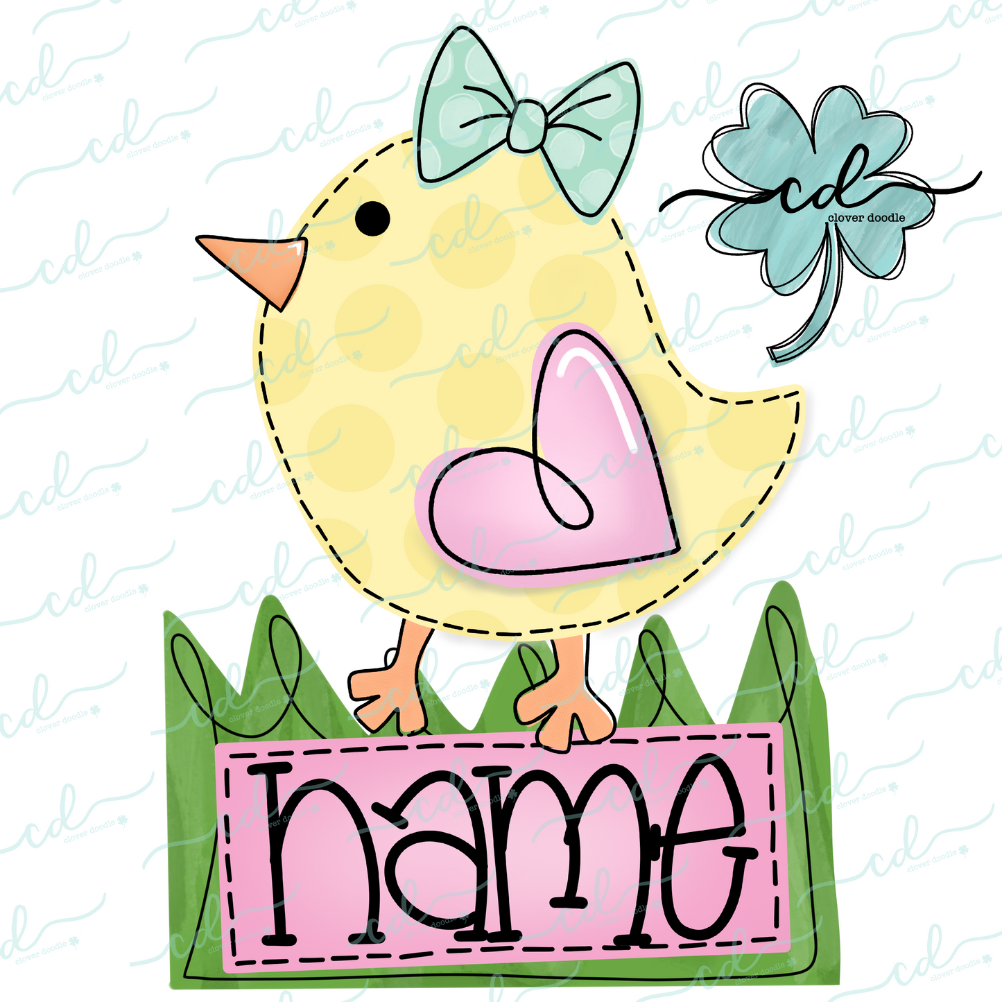 {Easter Chick- Girl w/Nameplate} CD