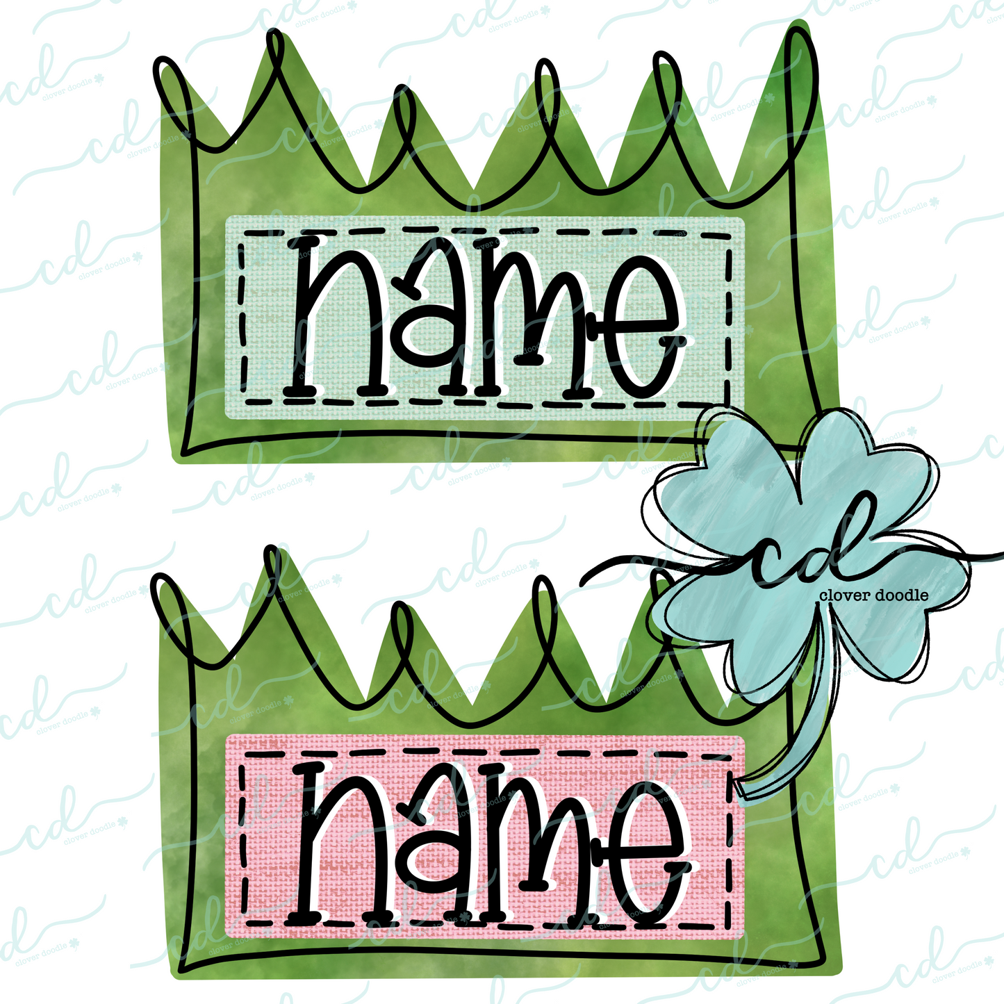 {Grass Nameplate Bundle- Pink+Blue} CD