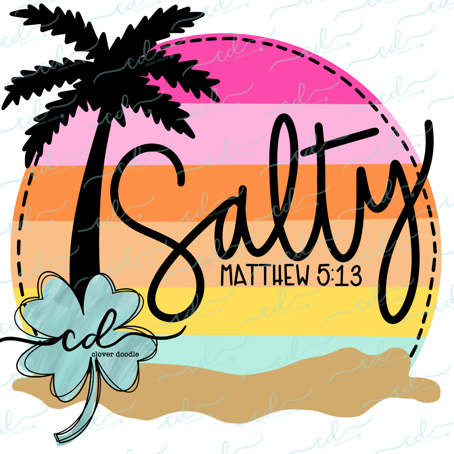 {Salty Sunset Bible Verse} CD