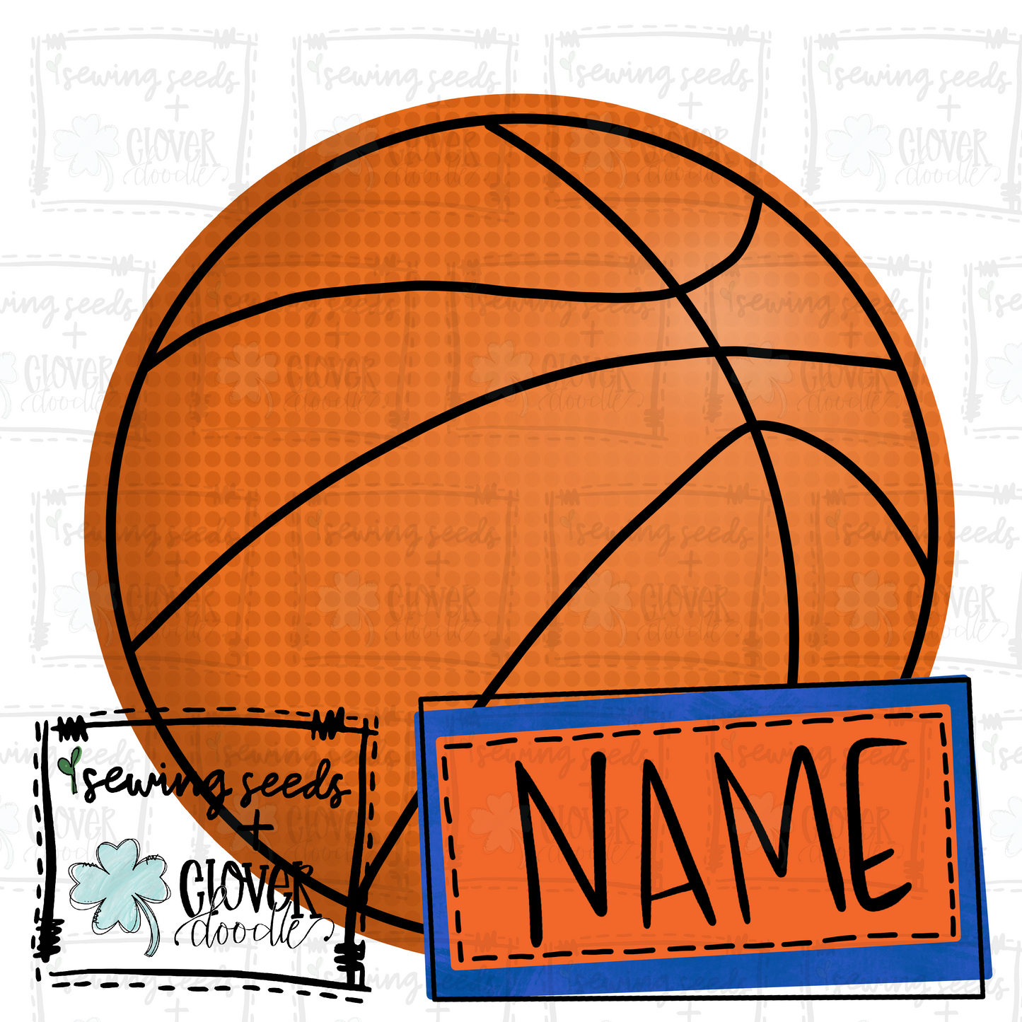 {Basketball- Royal + Orange} SS+CD