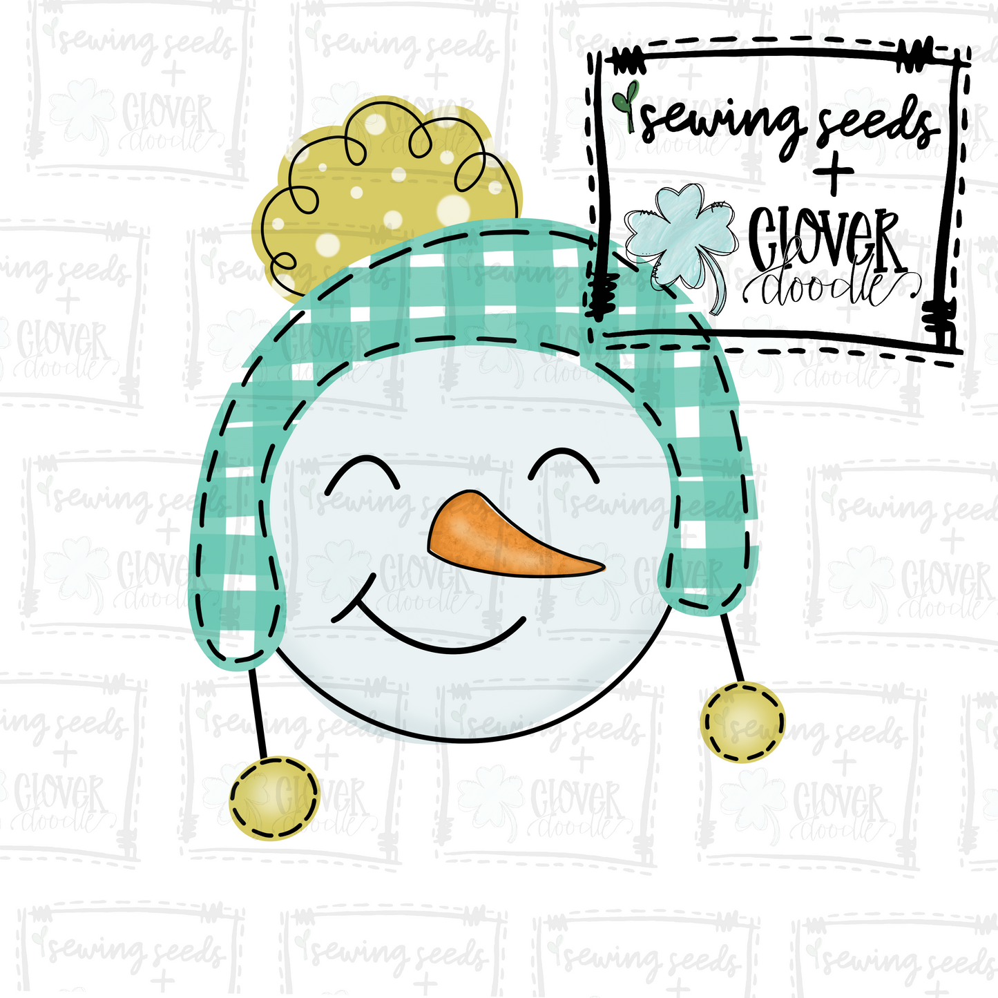 {Winter Snowman No Pipe} SS+CD