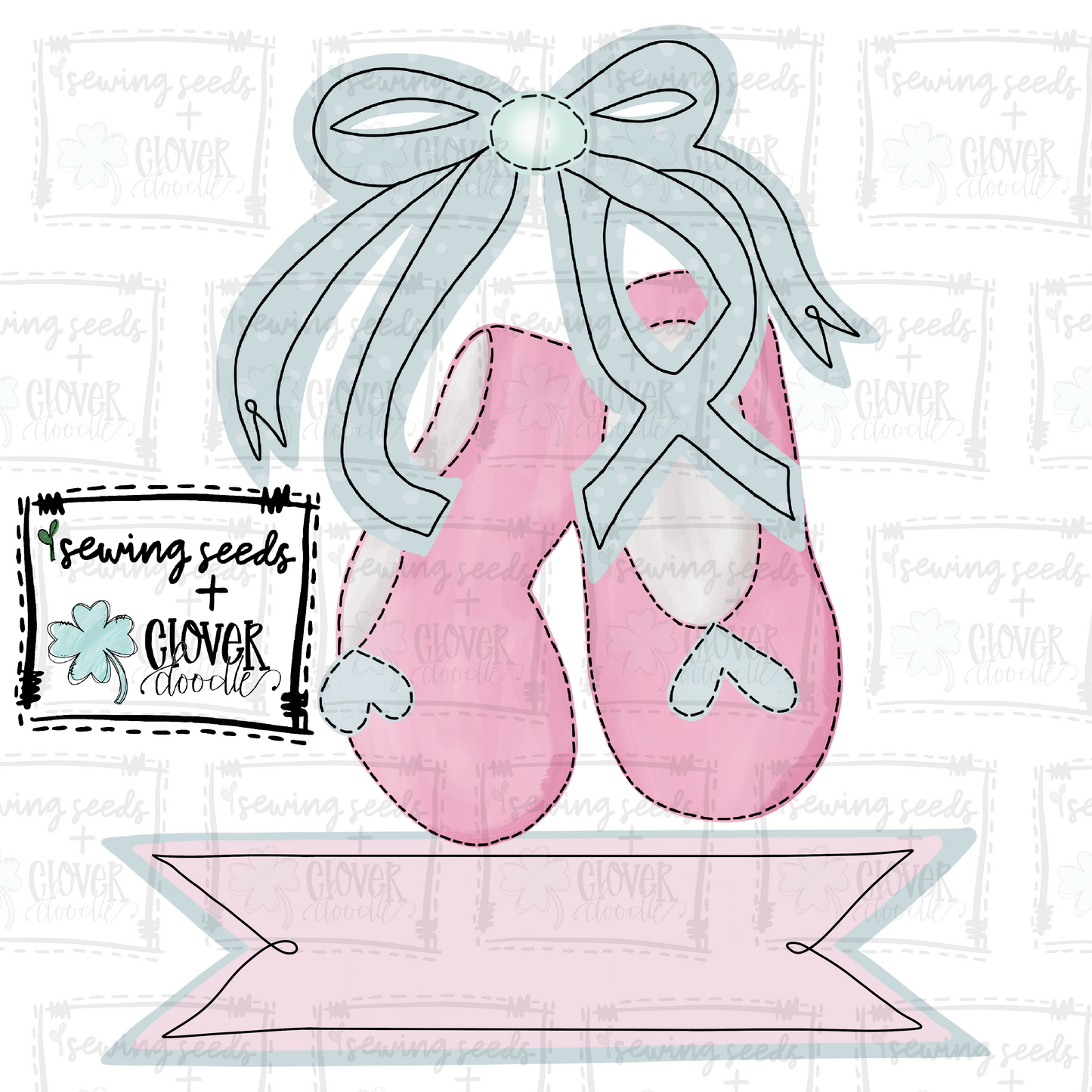 {Ballerina Slippers w/Nameplate} SS+CD