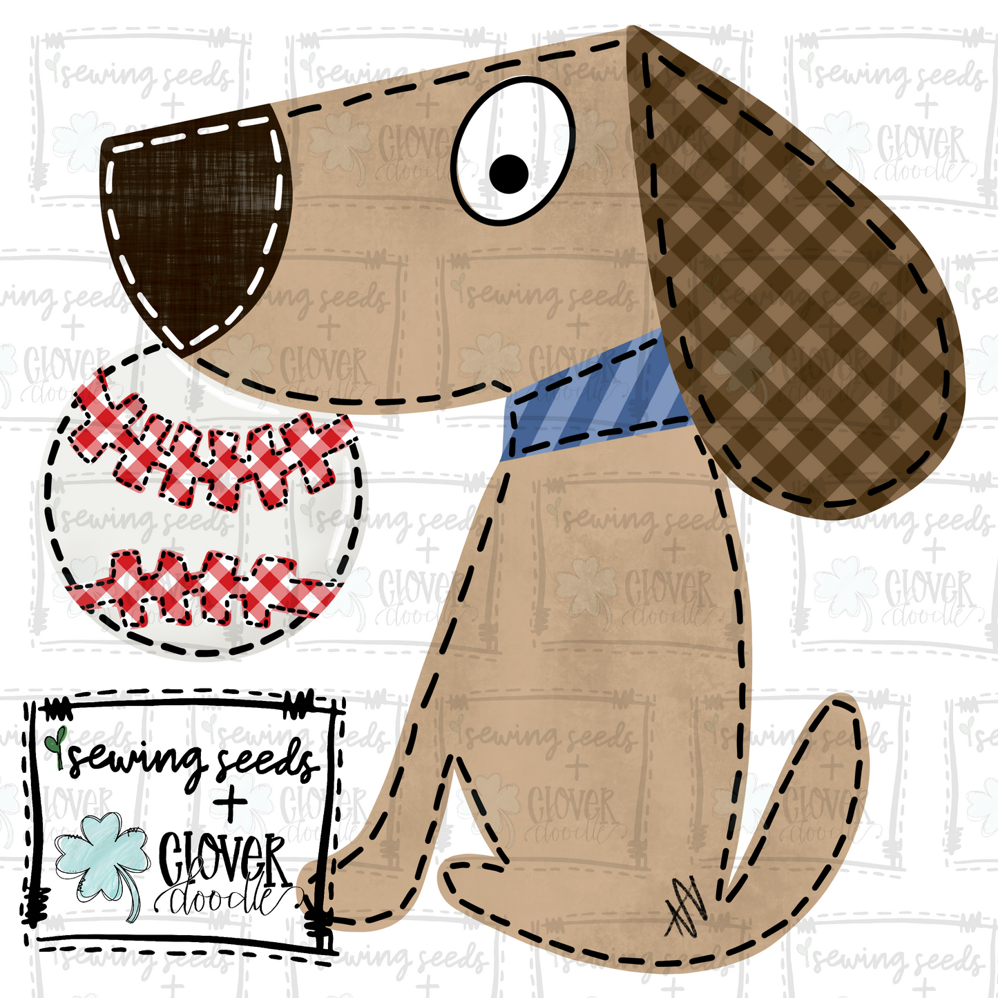 {Charlie Dog w/Baseball} SS+CD