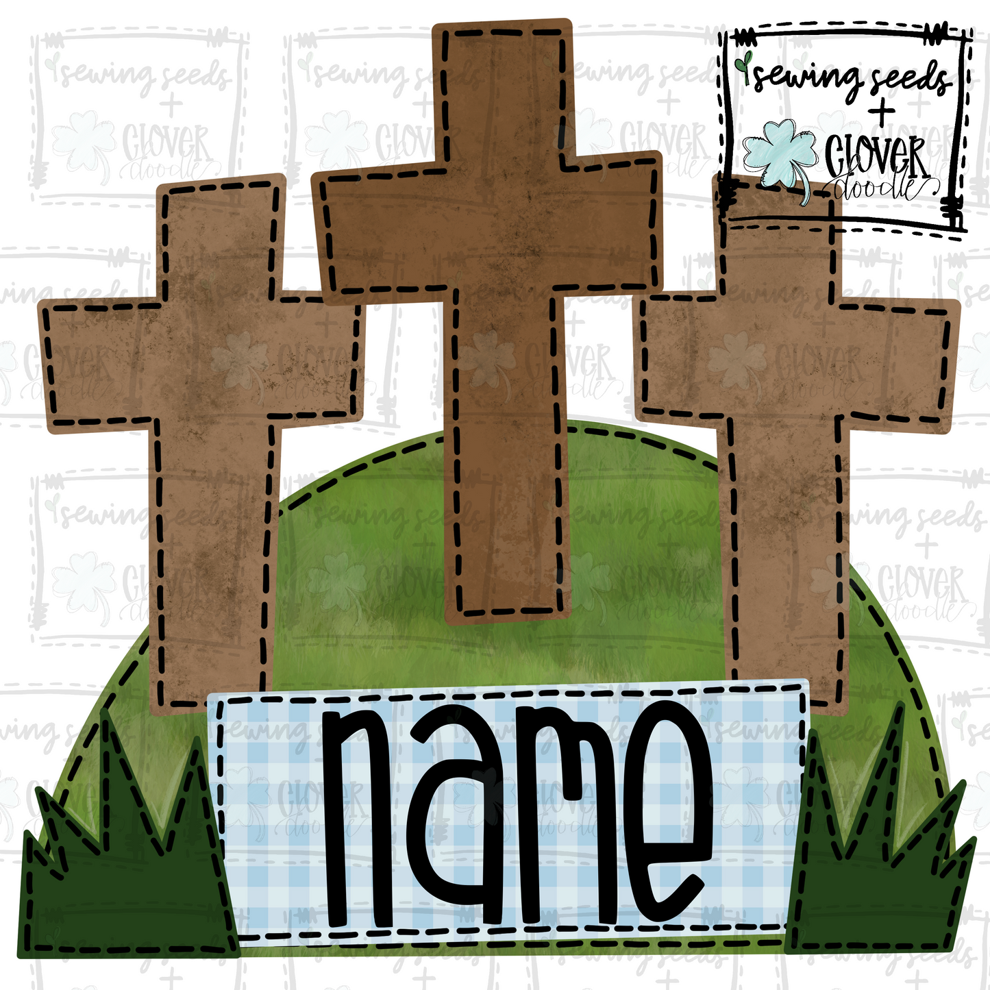 {Three Crosses On A Hill- Boy} SS+CD