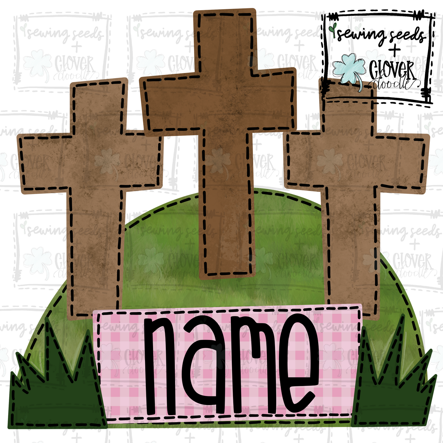 {Three Crosses On A Hill- Girl} SS+CD