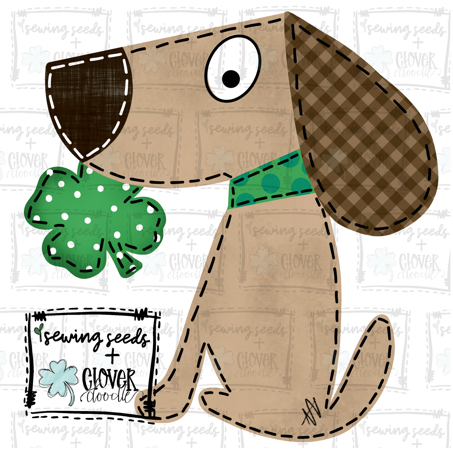 {St. Patrick's Day Charlie Dog- Boy} SS+CD