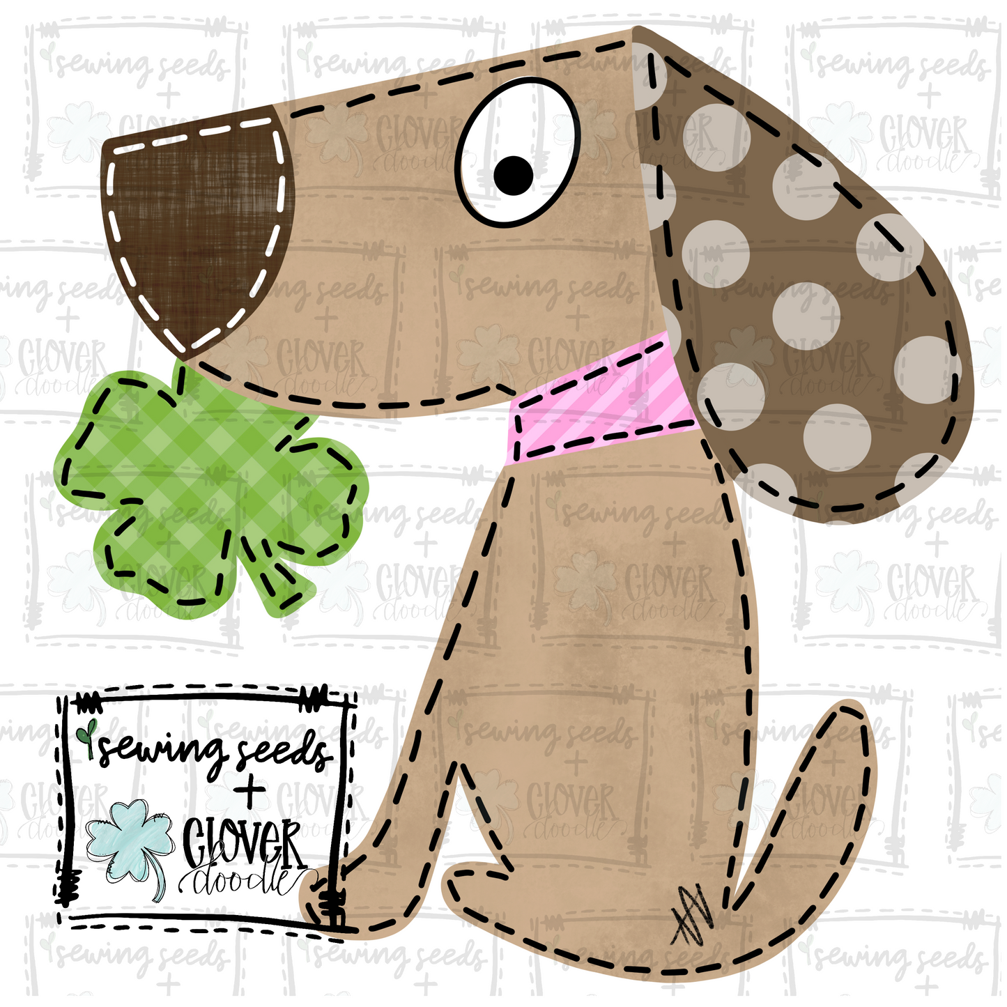 {St. Patrick's Day Charlie Dog- Girl} SS+CD